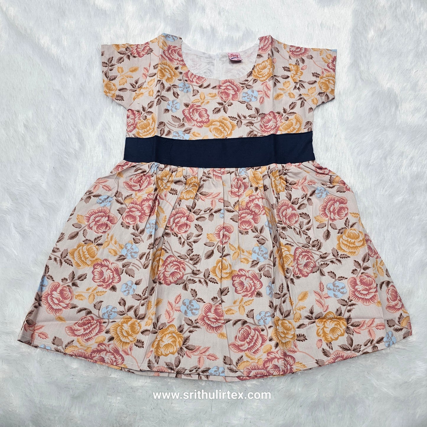 Fancy Cotton Printed Baby Frock – Back Open Button Type | 6 Months to 2 Years | Sri Thulir Tex