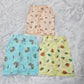 Baby Muslin Button Type Jabla – Multi Printed (Pack of 3) | 0–3M & 6–12M | Sri Thulir Tex