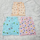 Baby Muslin Button Type Jabla – Multi Printed (Pack of 3) | 0–3M & 6–12M | Sri Thulir Tex