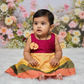7 Month To 12 Month Baby Silk Frock Multi-Colour Border | Rope Type Design | Sri Thulir Tex (Batch-7)