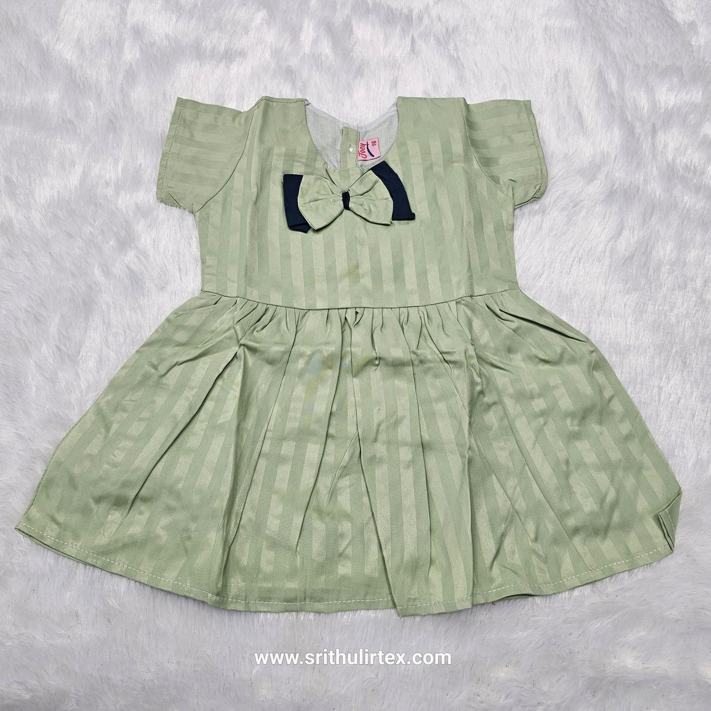 Fancy Cotton Baby Frock – Back Open Button Type | 6 Months to 2 Years | Sri Thulir Tex
