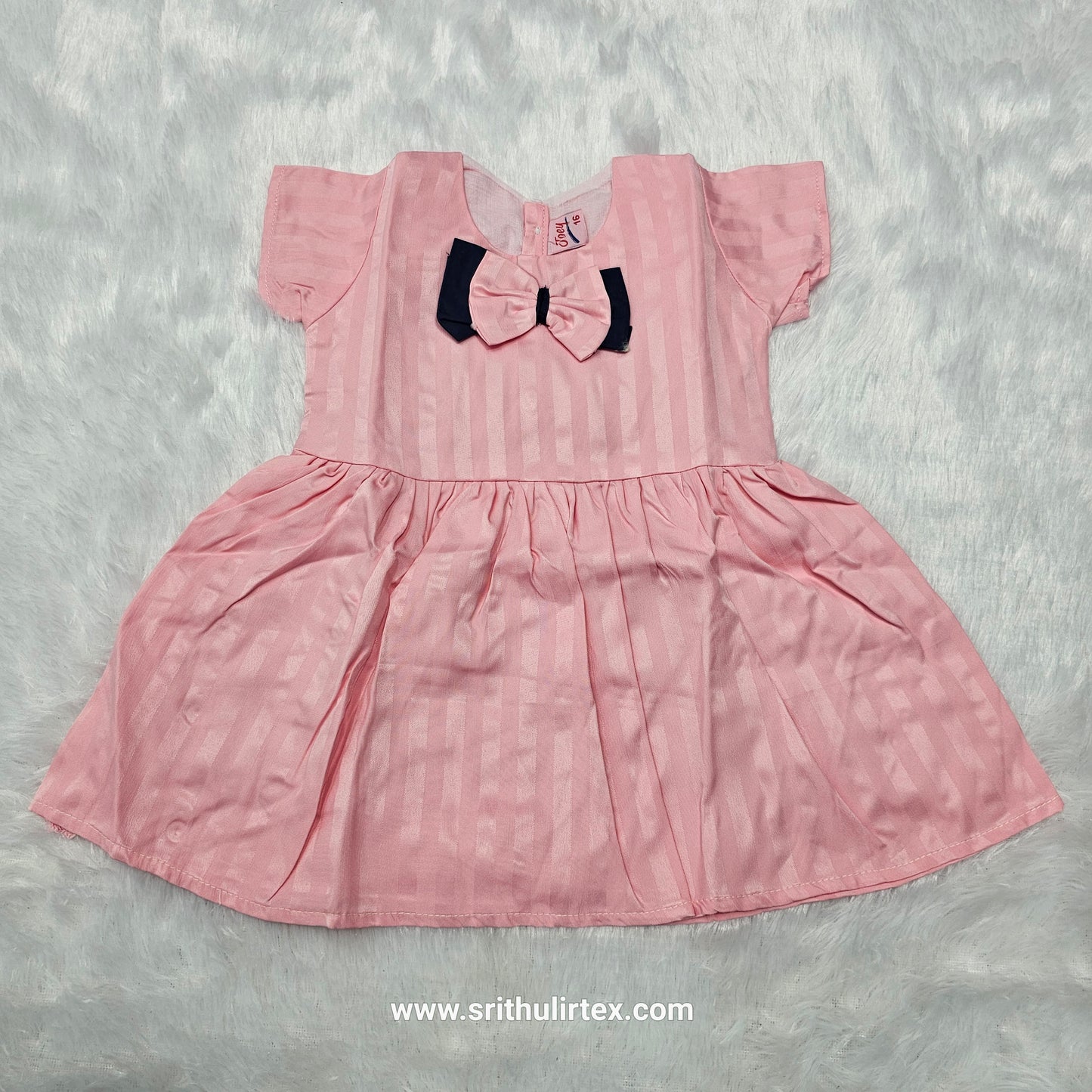 Fancy Cotton Baby Frock – Back Open Button Type | 6 Months to 2 Years | Sri Thulir Tex