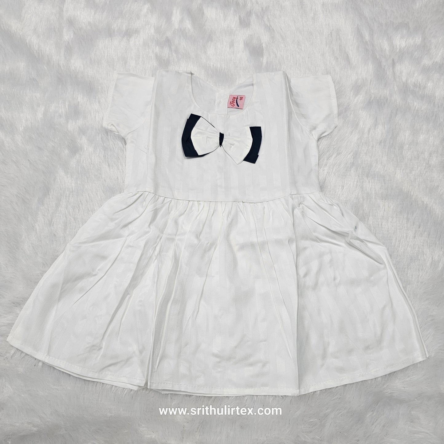 Fancy Cotton Baby Frock – Back Open Button Type | 6 Months to 2 Years | Sri Thulir Tex