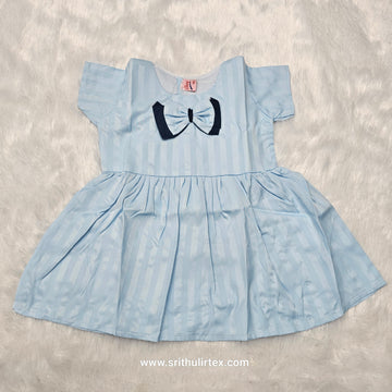 Fancy Cotton Baby Frock – Back Open Button Type | 6 Months to 2 Years | Sri Thulir Tex