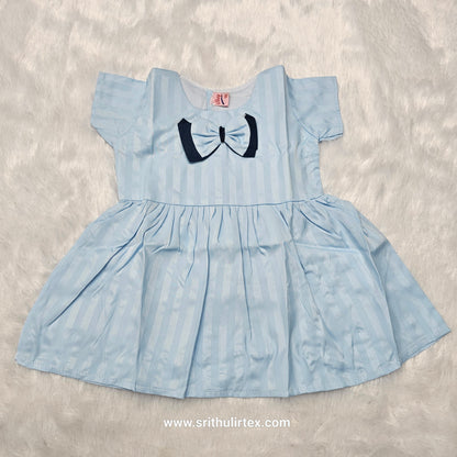 Fancy Cotton Baby Frock – Back Open Button Type | 6 Months to 2 Years | Sri Thulir Tex