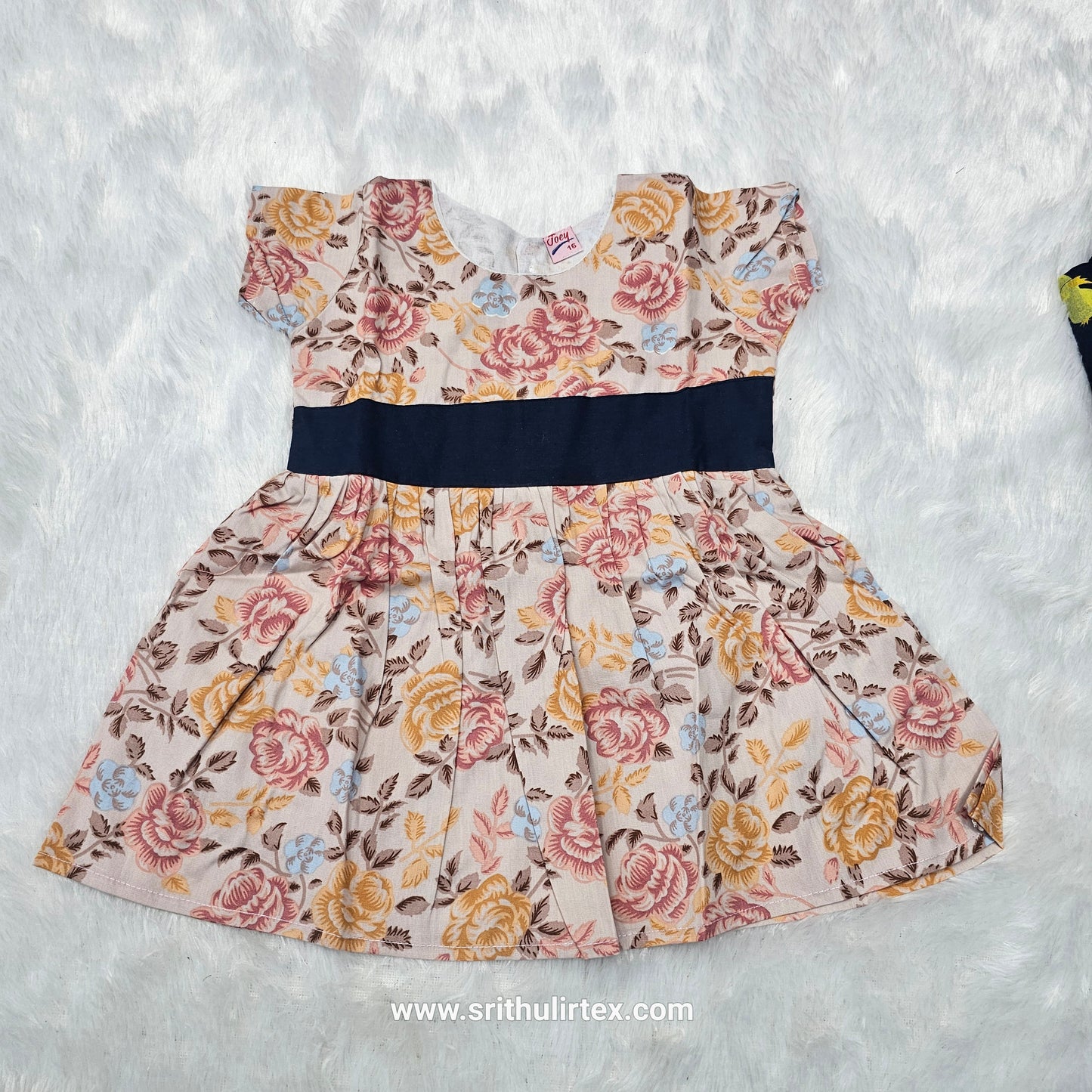 Fancy Cotton Printed Baby Frock – Back Open Button Type | 6 Months to 2 Years | Sri Thulir Tex