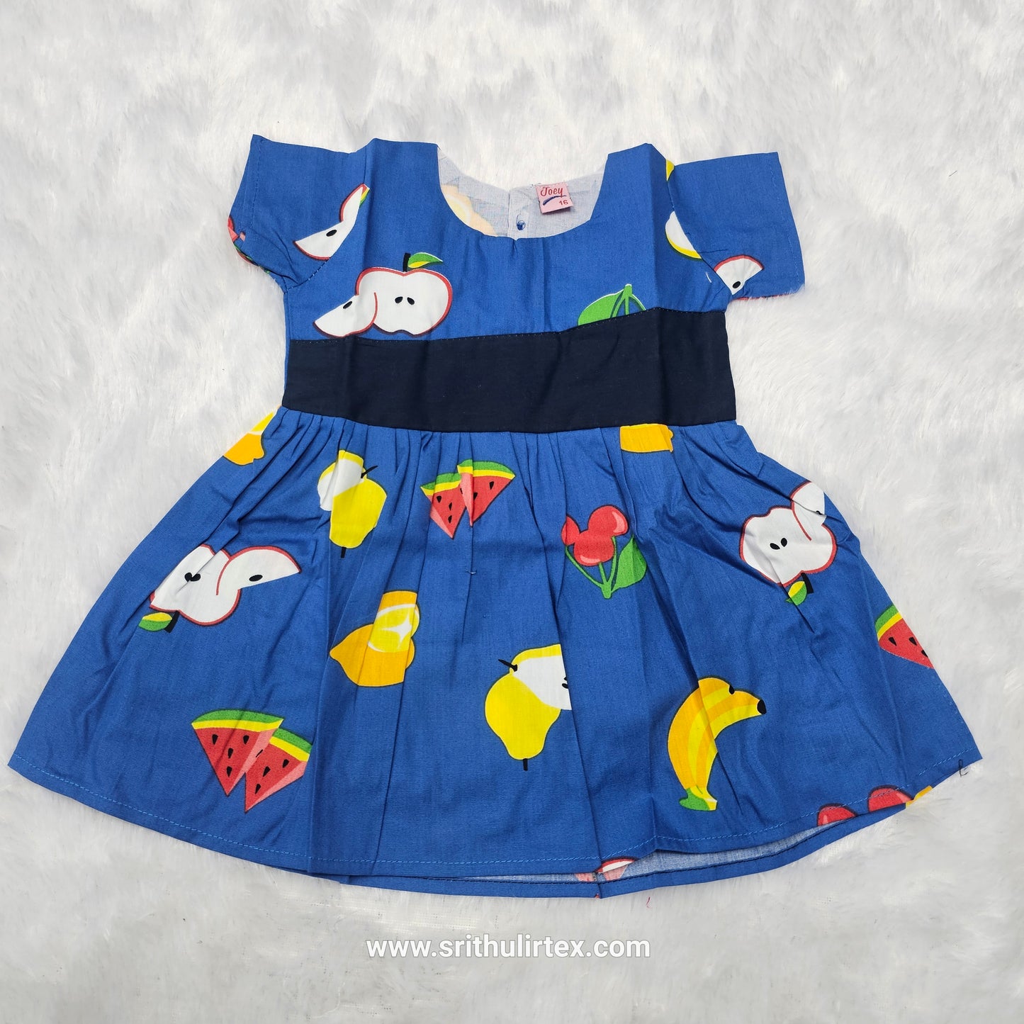 Fancy Cotton Printed Baby Frock – Back Open Button Type | 6 Months to 2 Years | Sri Thulir Tex