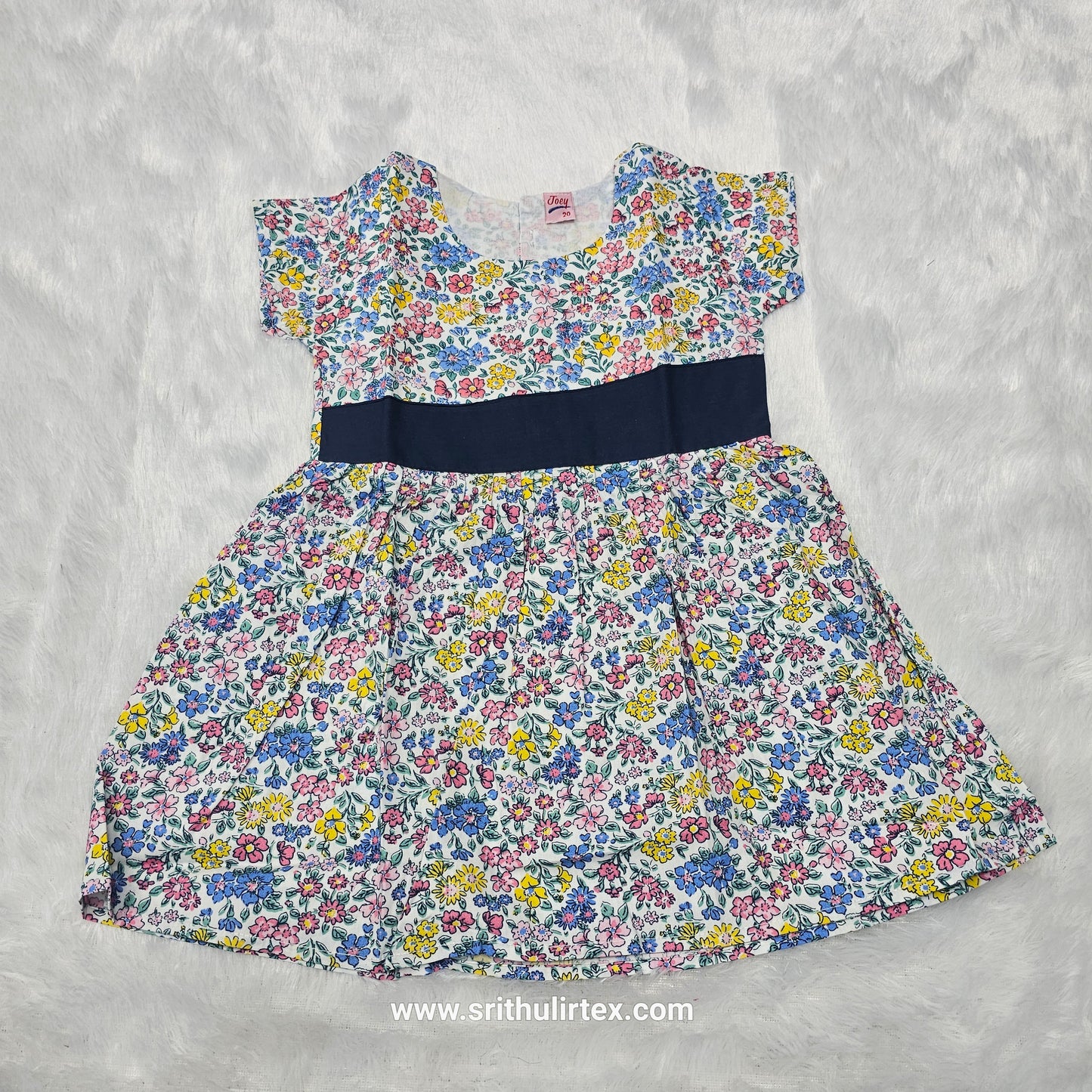 Fancy Cotton Printed Baby Frock – Back Open Button Type | 6 Months to 2 Years | Sri Thulir Tex