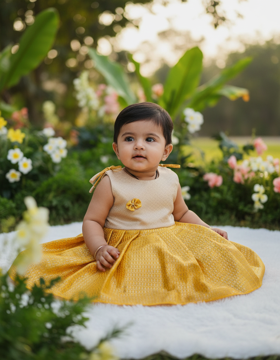 (Price 199) 5 Month to 4 Years Baby Frocks | Rope Type Design | Sri Thulir Tex