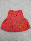 Coral muslin baby jabla frock with bee print and front open button style – Sri Thulir Tex
