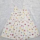 White muslin baby frock with watermelon, rainbow and flower prints front open design – Sri Thulir Tex
