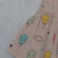 Cream muslin baby jabla frock with colorful balloon print and front open button design – Sri Thulir Tex