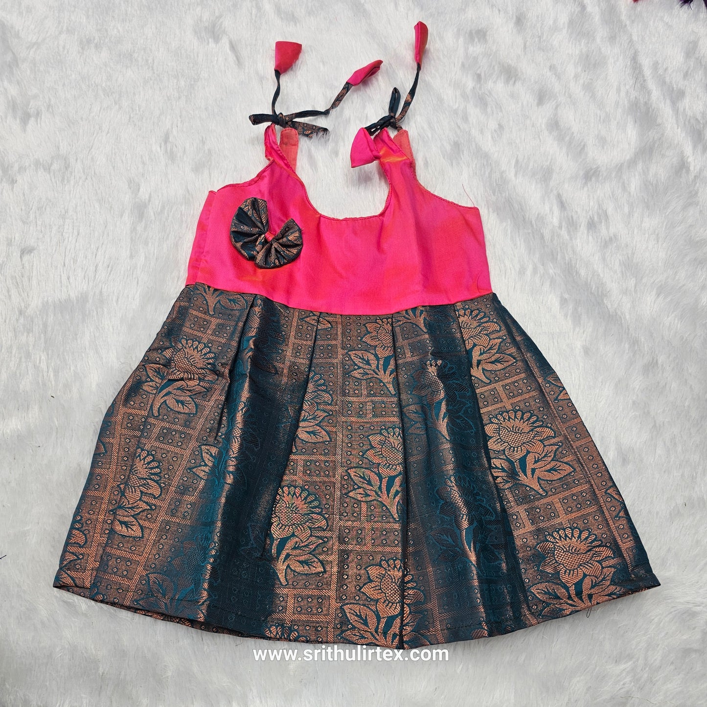 7 Month To 12 Month Baby Silk Frock| Rope Type Design | Sri Thulir Tex (Batch-1)