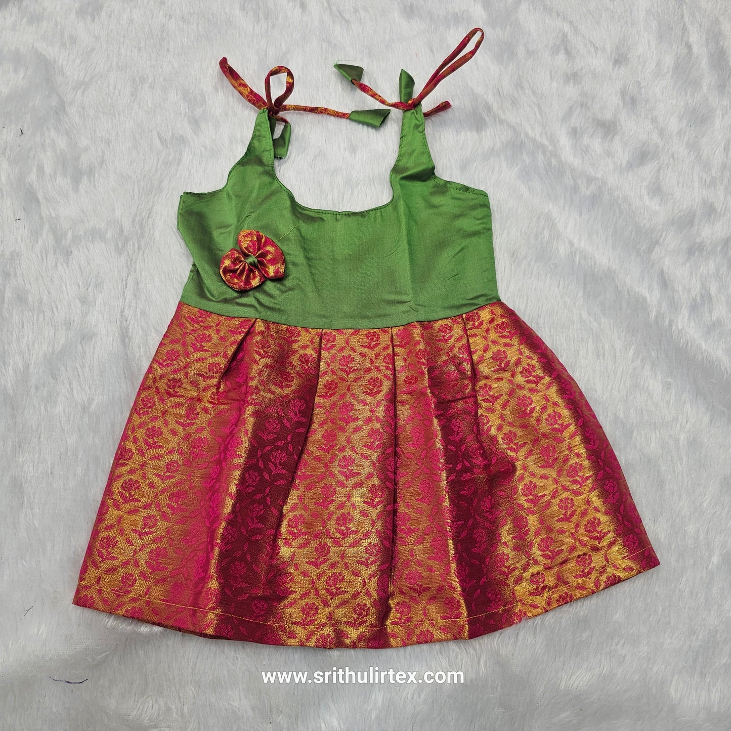 7 Month To 12 Month Baby Silk Frock| Rope Type Design | Sri Thulir Tex (Batch-1)