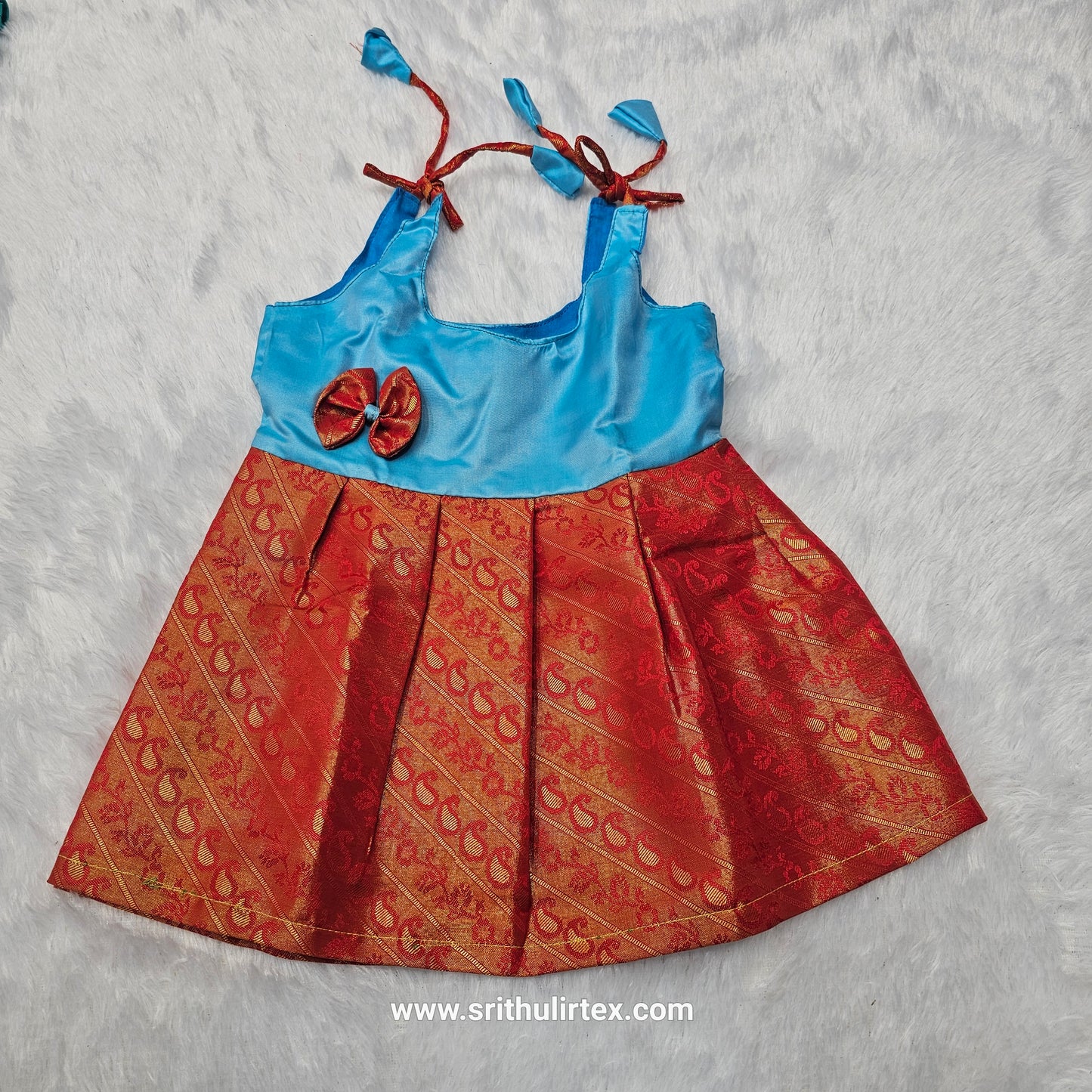 7 Month To 12 Month Baby Silk Frock| Rope Type Design | Sri Thulir Tex (Batch-1)