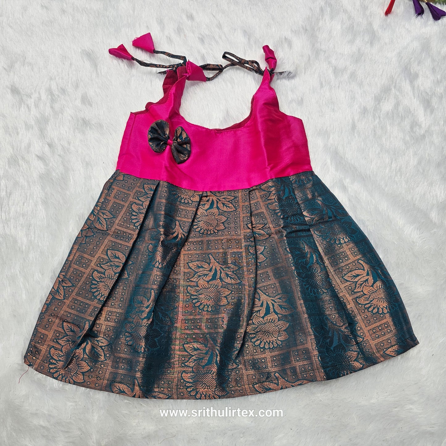 7 Month To 12 Month Baby Silk Frock| Rope Type Design | Sri Thulir Tex (Batch-1)