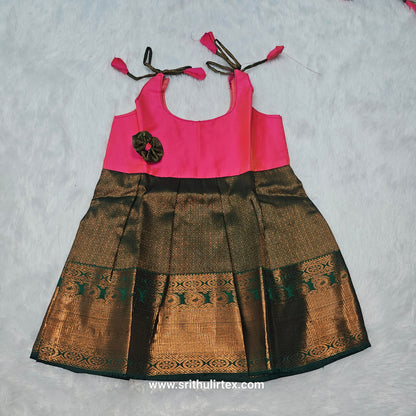 Premium Pure Pattu Frocks | 7 Month To 12 Month Baby's | (Price: 350) | (Batch 4)