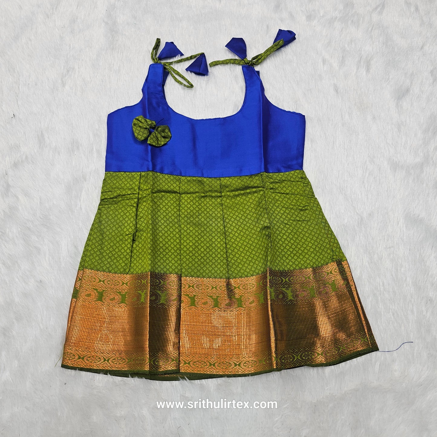 (Price: 300) 7 Month To 12 Month Baby Frock | Rope Type Design | Sri Thulir Tex (Batch-2)