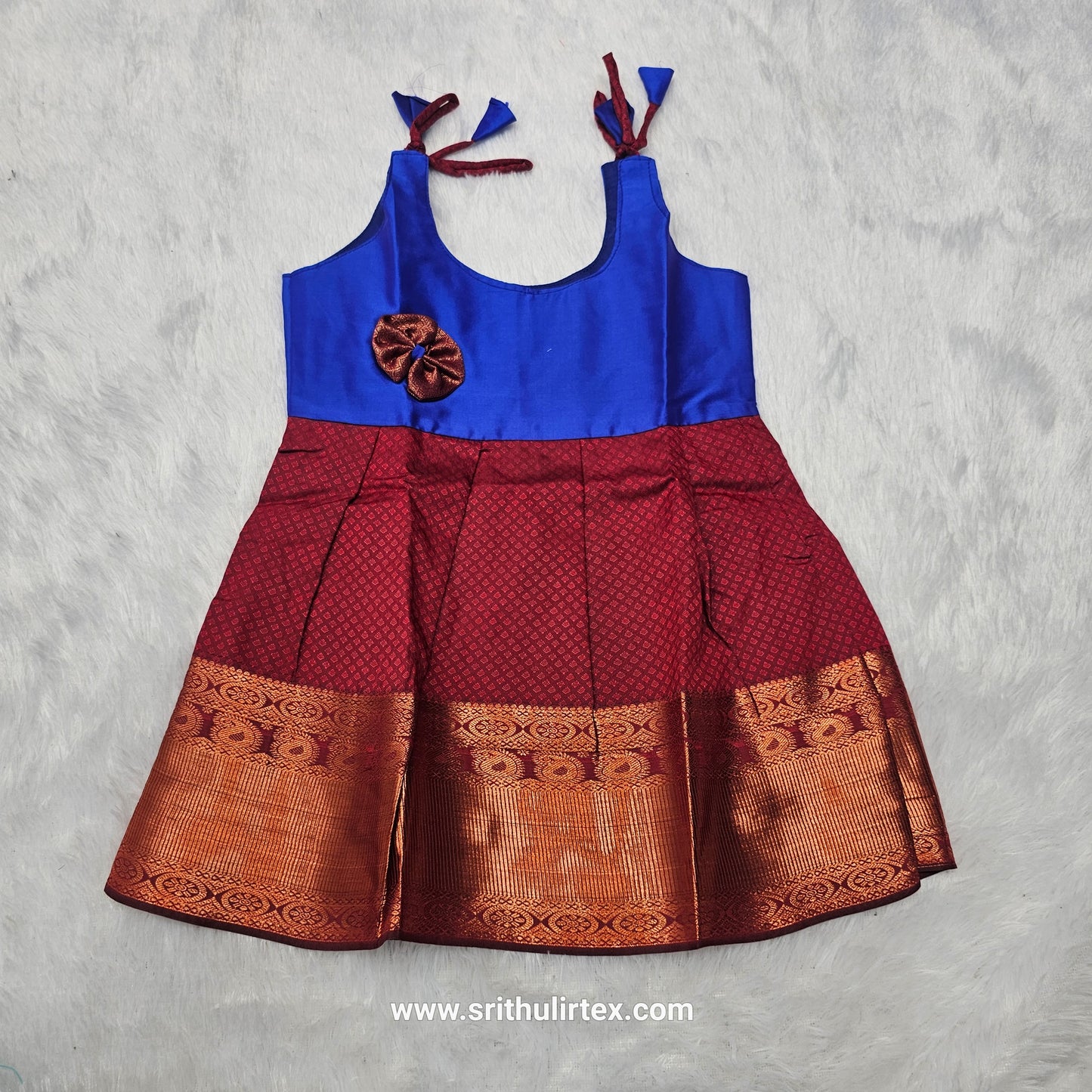 (Price: 300) 7 Month To 12 Month Baby Frock | Rope Type Design | Sri Thulir Tex (Batch-2)