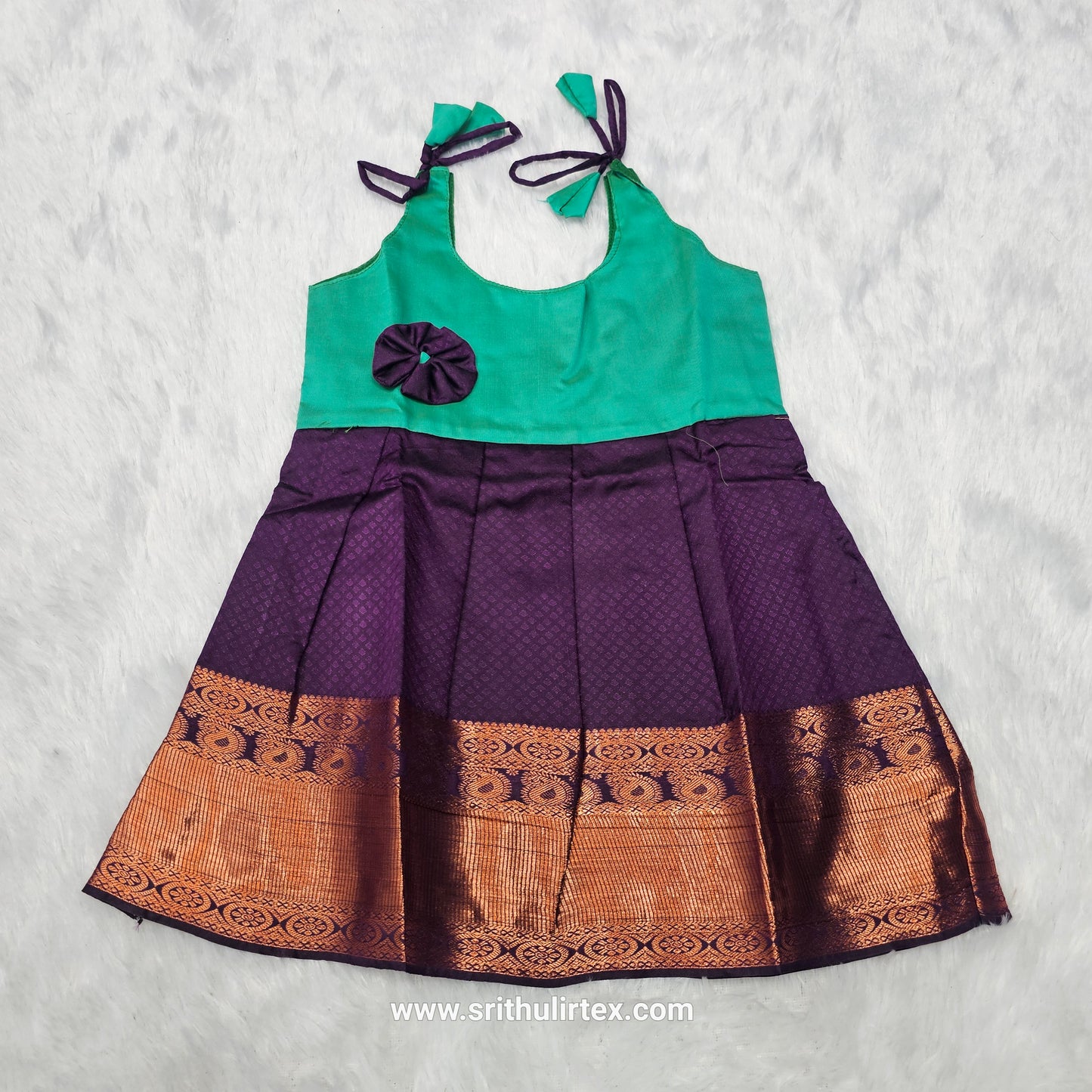 (Price: 300) 7 Month To 12 Month Baby Frock | Rope Type Design | Sri Thulir Tex (Batch-1)