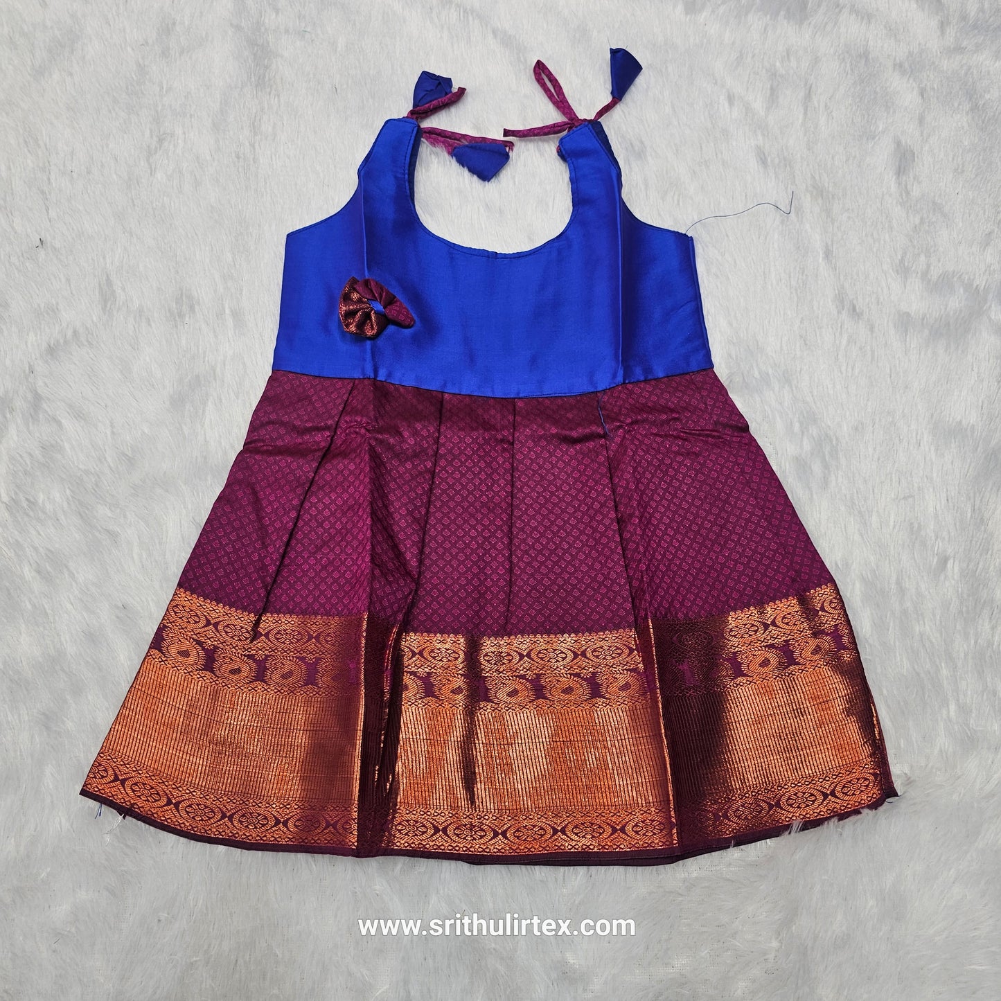 (Price: 300) 7 Month To 12 Month Baby Frock | Rope Type Design | Sri Thulir Tex (Batch-2)