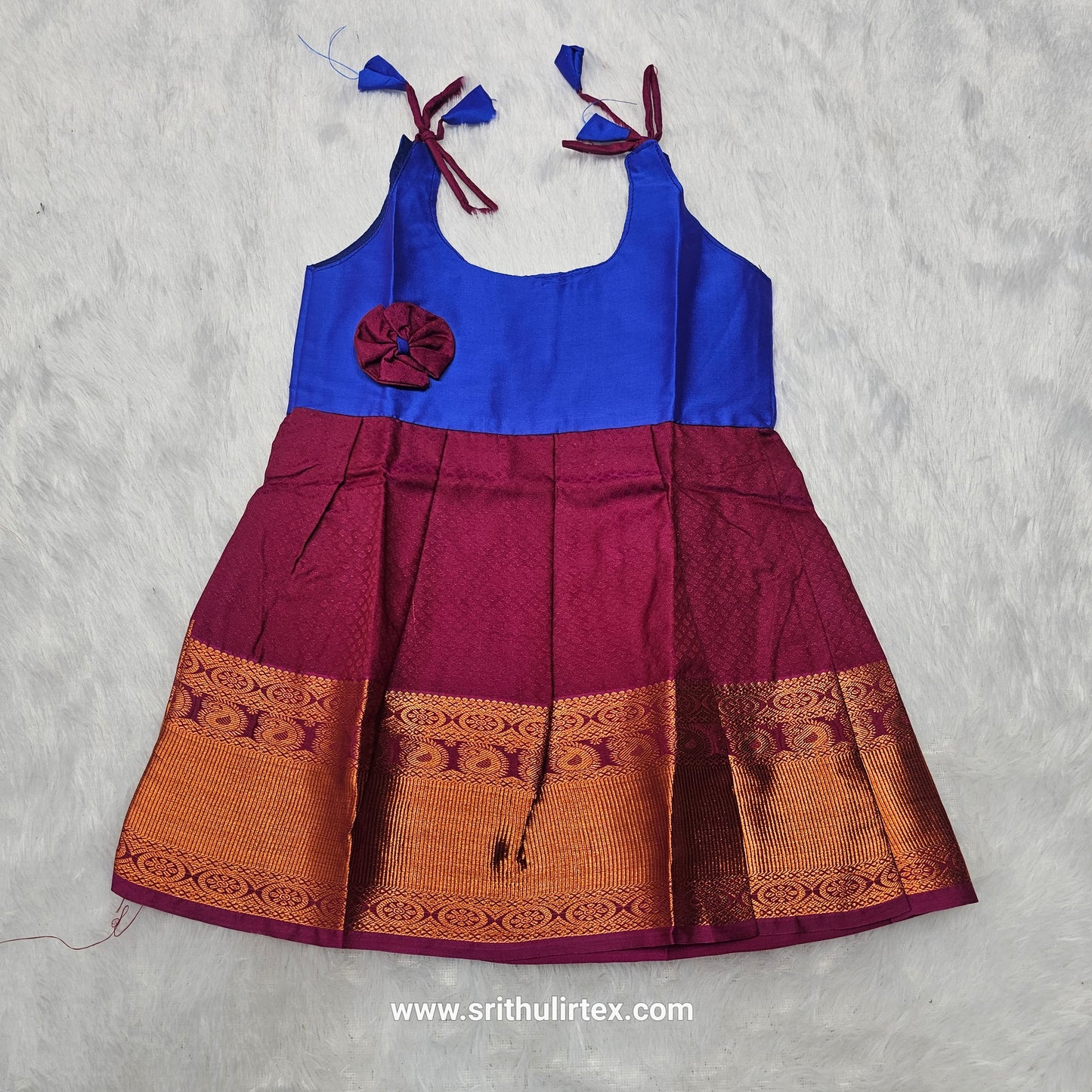 (Price: 300) 7 Month To 12 Month Baby Frock | Rope Type Design | Sri Thulir Tex (Batch-2)