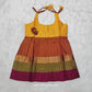 7 Month To 12 Month Baby Silk Frock Multi-Colour Border | Rope Type Design | Sri Thulir Tex (Batch-2)