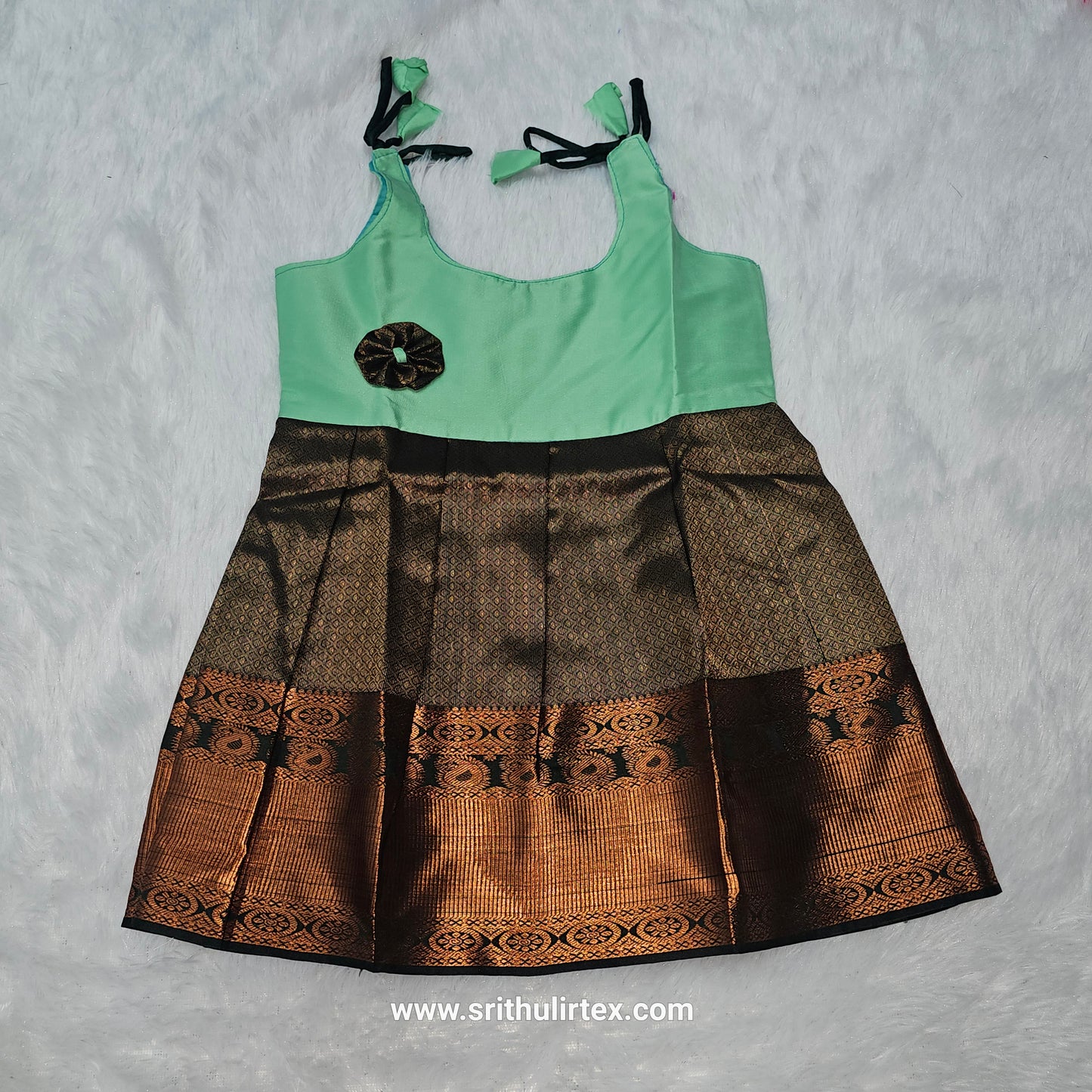 Premium Pure Pattu Frocks | 7 Month To 12 Month Baby's | (Price: 350) | (Batch 3)