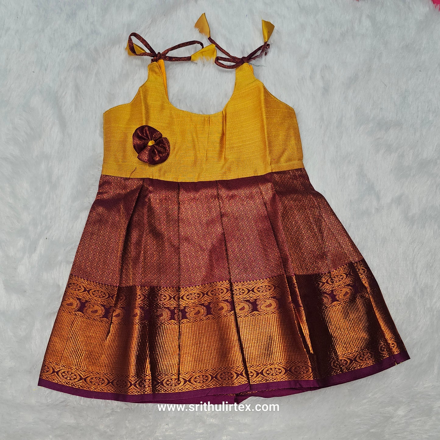 Premium Pure Pattu Frocks | 7 Month To 12 Month Baby's | (Price: 350) | (Batch 3)