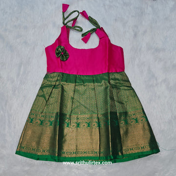 Premium Pure Pattu Frocks | 7 Month To 12 Month Baby's | (Price: 350) | (Batch 3)