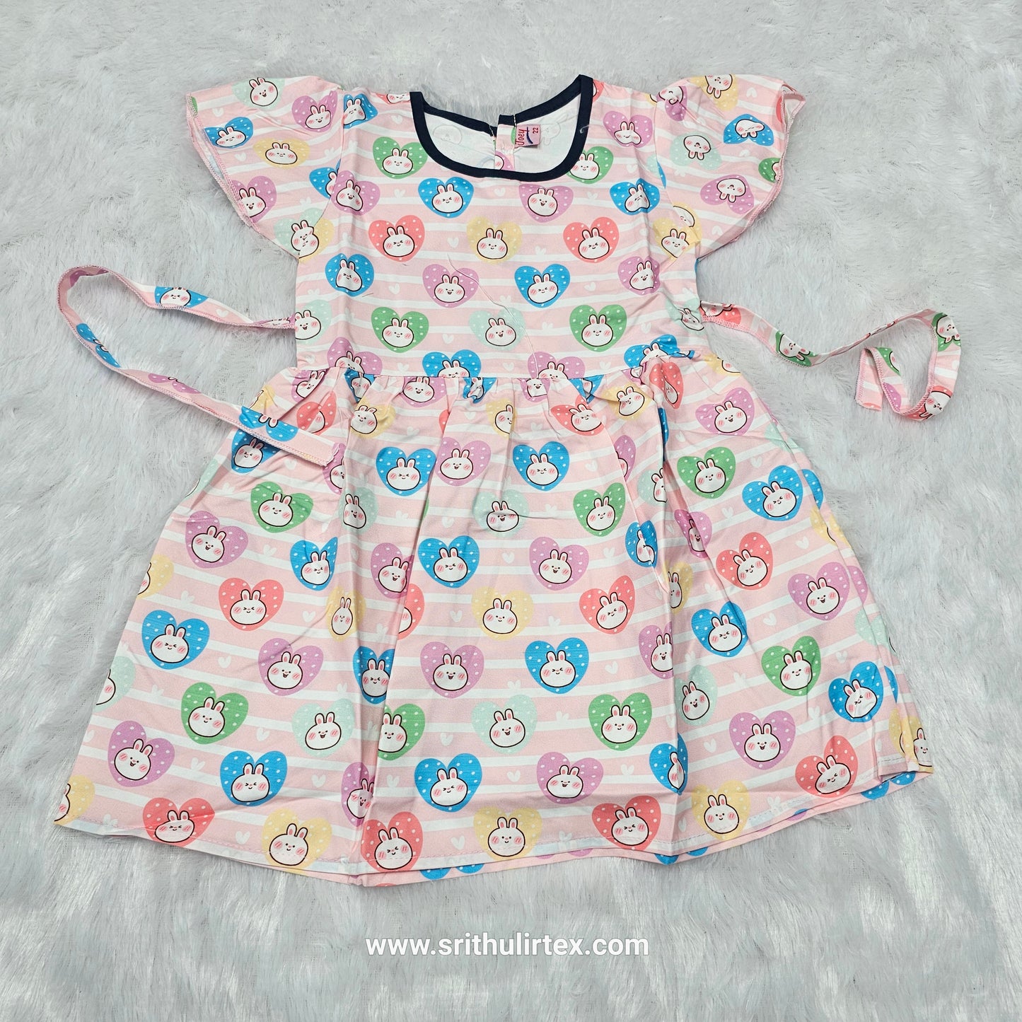 Softy Printed Baby Frock – Back Open Button Type | 6 Months to 6 Years | Sri Thulir Tex