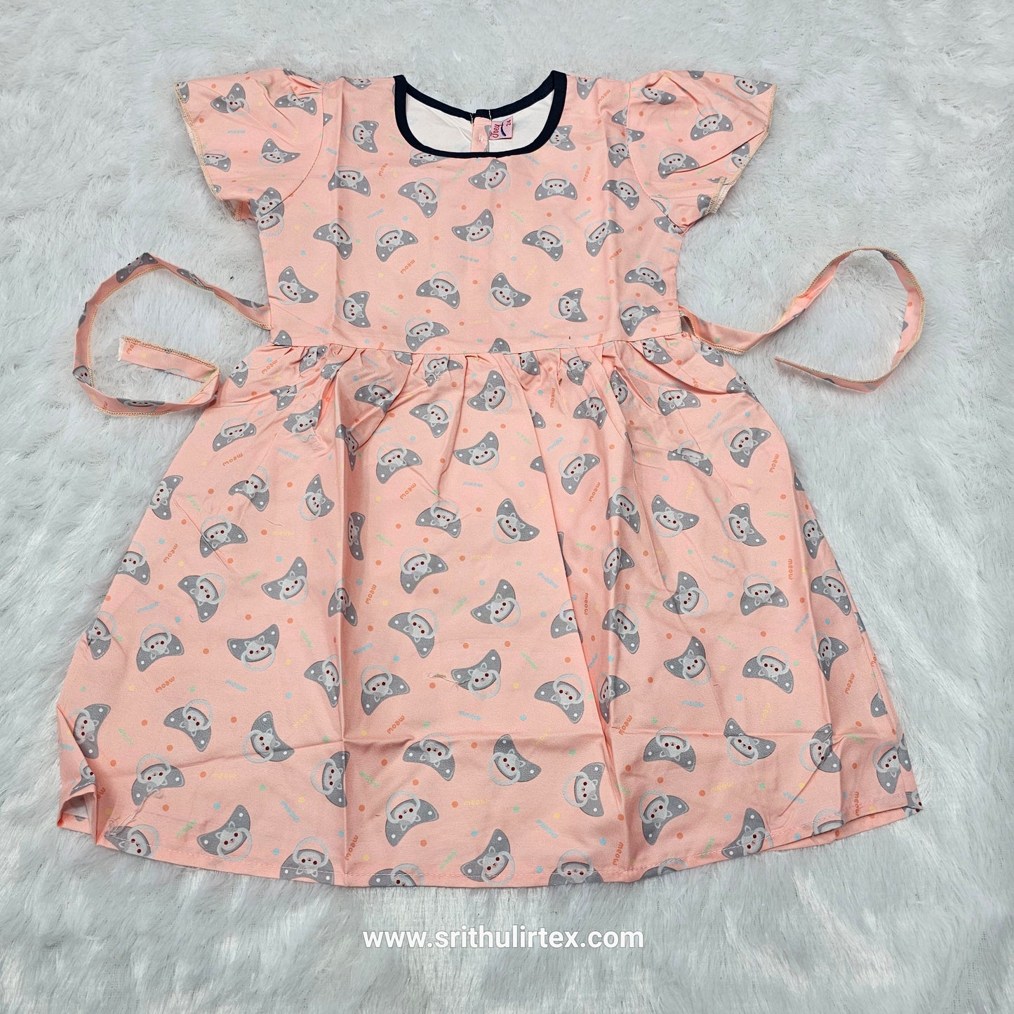 Softy Printed Baby Frock – Back Open Button Type | 6 Months to 6 Years | Sri Thulir Tex