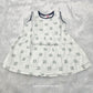 White Cotton Baby Frock – Back Open Button Type | 6 Months to 2 Years | Sri Thulir Tex